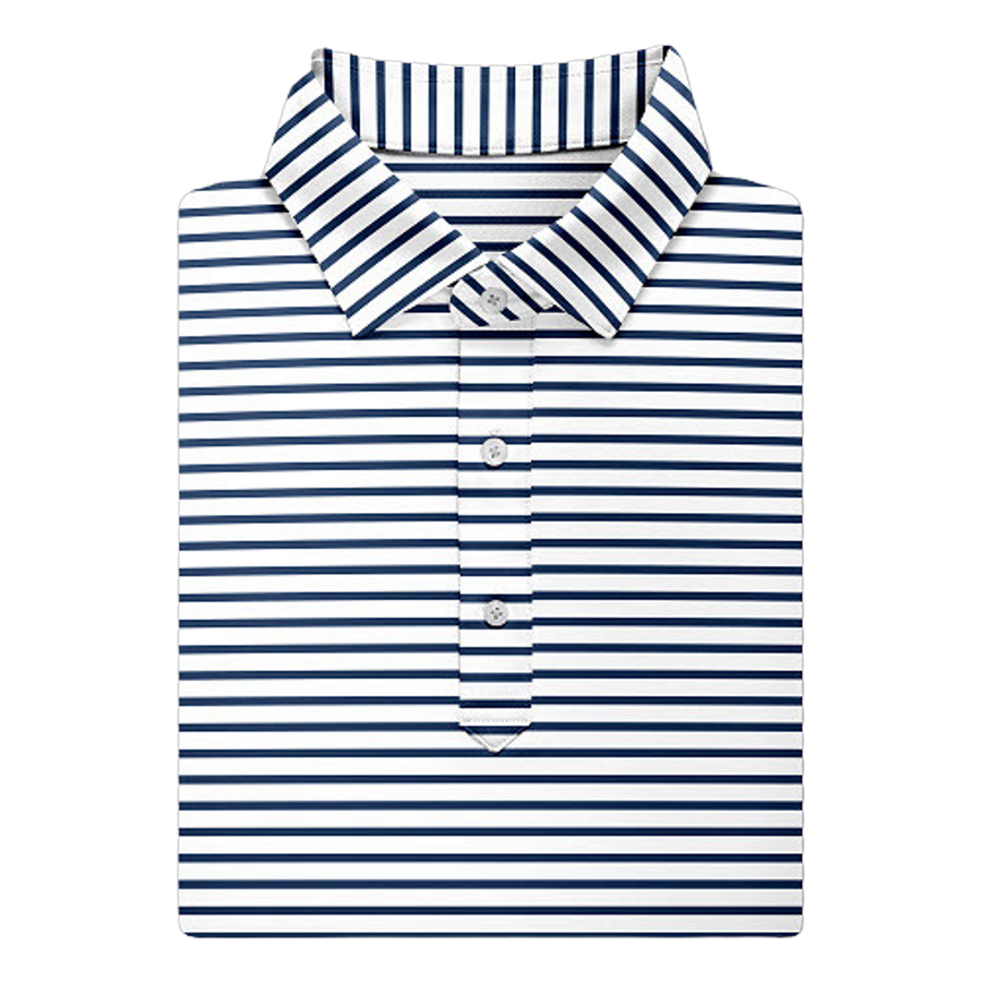 Gus Stripe Performance Polo