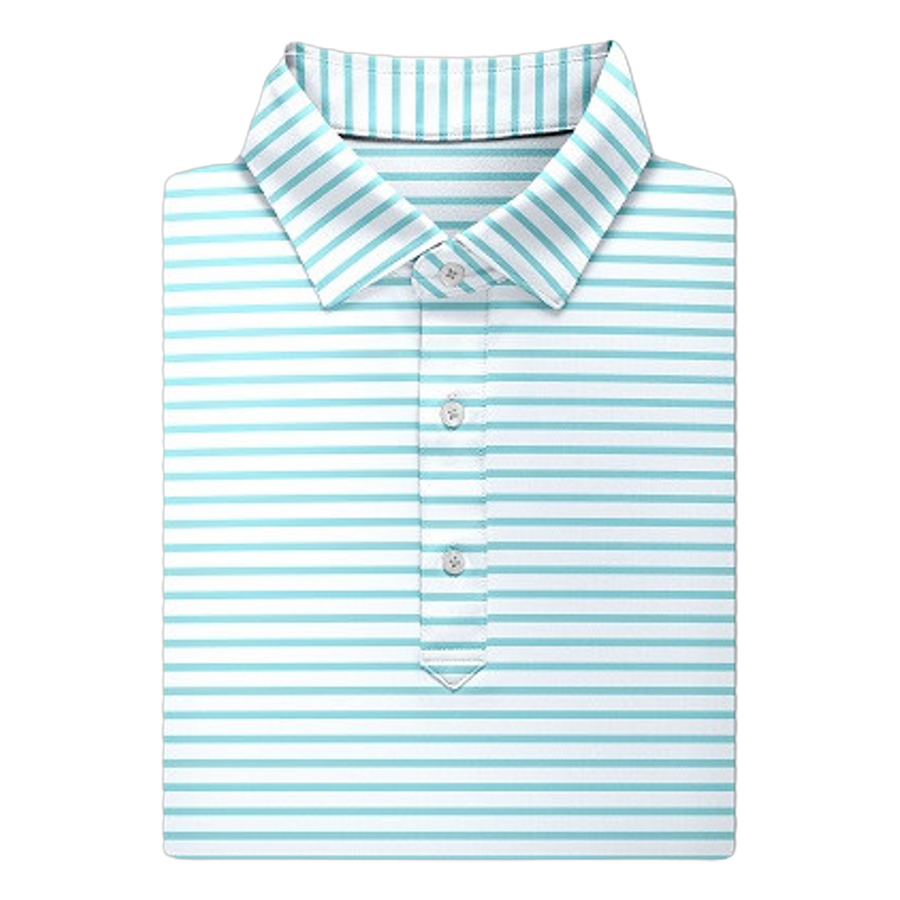 Gus Stripe Performance Polo